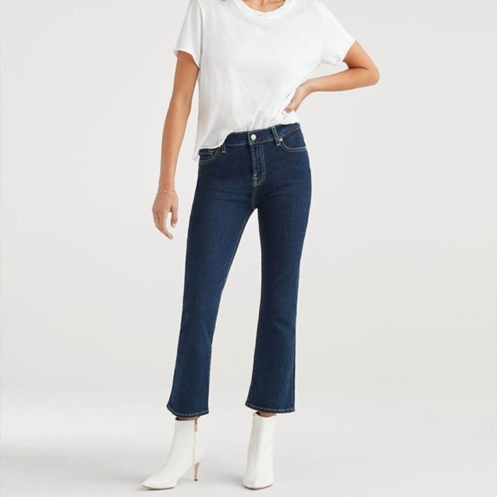 NWT & For All Mankind High Waist Slim Kick Jeans
